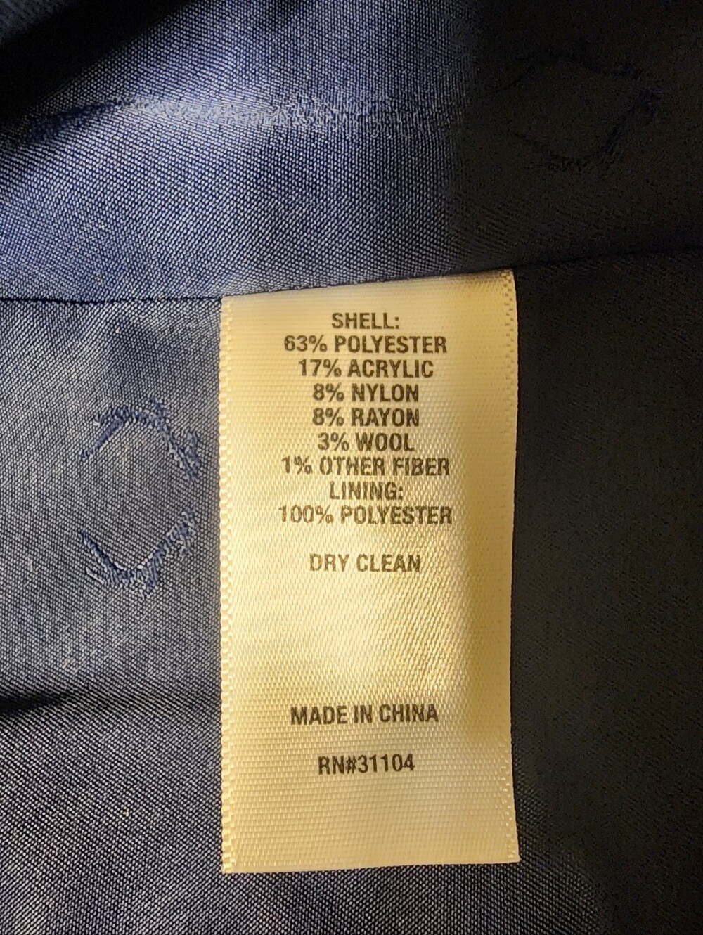 Men's Navy Blazer - Brand Unknown